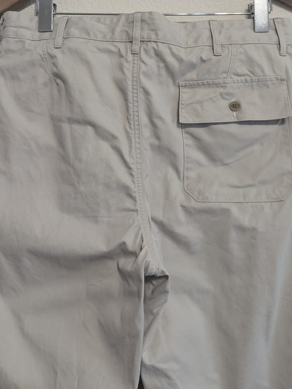 Outerknown Pants 32 x 29 Mens Straight Fit Twill Button Fly Utility Chino Tan - Picture 4 of 9